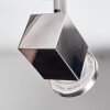 Danil Plafondlamp, Plafondspot LED Nikkel mat, 6-lichts