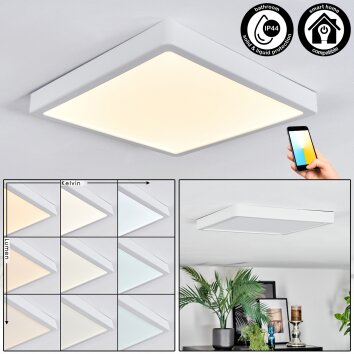 Finsrud Plafondlamp, Paneel LED Wit, 1-licht