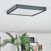 Finsrud Plafondlamp, Paneel LED Zwart, 1-licht