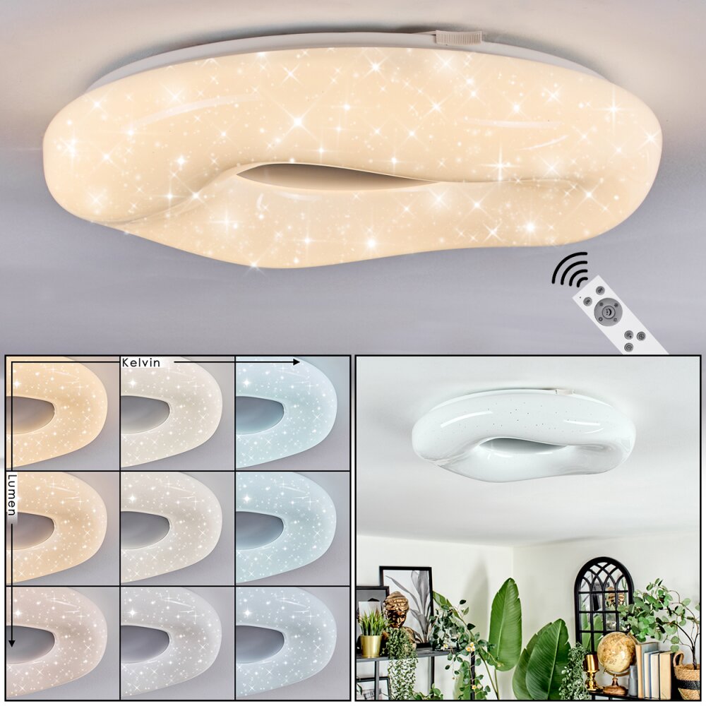 Zuril Plafondlamp LED Wit, 1-licht, Afstandsbediening main product photo