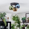 Koyoto Plafondlamp, Kogellampje 30 cm Blauw, Goud, Groen, 3-lichts