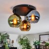 Koyoto Plafondlamp, Kogellampje 30 cm Blauw, Goud, Groen, 3-lichts