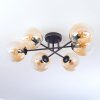 Gastor Plafondlamp, Kogellampje Amber, Duidelijk, 6-lichts