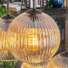 Koyoto Hanglamp, Kogellampje, Hanglamp Amber, Duidelijk, 6-lichts