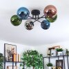 Gastor Plafondlamp, Kogellampje 62 cm Blauw, Chroom, Groen, Koperkleurig, Rookkleurig, 6-lichts