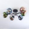 Gastor Plafondlamp, Kogellampje 62 cm Blauw, Chroom, Groen, Duidelijk, Koperkleurig, Rookkleurig, 6-lichts