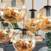 Gastor Plafondlamp, Kogellampje Goud, Zwart, 5-lichts