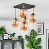 Gastor Plafondlamp, Kogellampje Goud, Zwart, 5-lichts