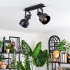 Tylar Plafondlamp, Plafondspot Zwart, 2-lichts