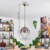 Koyoto Hanglamp, Kogellampje, Hanglamp Goud, 1-licht