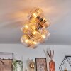 Koyoto Plafondlamp, Kogellampje Goud, Zwart, 8-lichts
