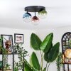 Chehalis Plafondlamp, Kogellampje 30 cm Blauw, Groen, Duidelijk, Koperkleurig, 3-lichts