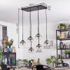 Koyoto Hanglamp, Kogellampje, Hanglamp Duidelijk, Rookkleurig, 6-lichts
