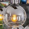 Koyoto Hanglamp, Kogellampje, Hanglamp Duidelijk, Rookkleurig, 6-lichts