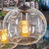 Apedo Hanglamp, Kogellampje, Hanglamp Amber, Duidelijk, Rookkleurig, 6-lichts