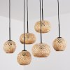 Bauro Hanglamp, Kogellampje, Hanglamp Natuurlijke kleuren, 6-lichts