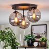 Gastor Plafondlamp, Kogellampje 30 cm Rookkleurig, 3-lichts