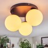 Gastor Plafondlamp, Kogellampje Wit, 3-lichts