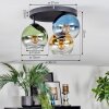 Koyoto Plafondlamp, Kogellampje 30 cm Blauw, Goud, Groen, Duidelijk, 3-lichts