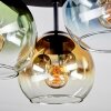 Koyoto Plafondlamp, Kogellampje 30 cm Blauw, Goud, Groen, Duidelijk, 3-lichts