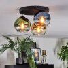 Koyoto Plafondlamp, Kogellampje 30 cm Blauw, Goud, Groen, Duidelijk, 3-lichts