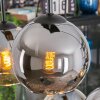 Koyoto Hanglamp, Kogellampje, Hanglamp Amber, Chroom, Duidelijk, Rookkleurig, 6-lichts
