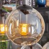 Koyoto Hanglamp, Kogellampje, Hanglamp Amber, Duidelijk, 6-lichts