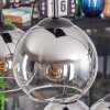 Koyoto Hanglamp, Kogellampje, Hanglamp Chroom, Duidelijk, Rookkleurig, 6-lichts