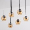 Ripoll Hanglamp, Kogellampje, Hanglamp Amber, 6-lichts