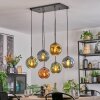 Ripoll Hanglamp, Kogellampje, Hanglamp Blauw, Goud, Groen, Koperkleurig, 6-lichts