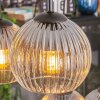 Koyoto Hanglamp, Kogellampje, Hanglamp Amber, Duidelijk, Rookkleurig, 6-lichts