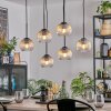 Koyoto Hanglamp, Kogellampje, Hanglamp Amber, Duidelijk, 6-lichts