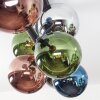 Gastor Plafondlamp, Kogellampje Blauw, Chroom, Groen, Koperkleurig, Rookkleurig, 8-lichts