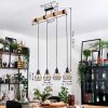Yaak Hanglamp, Hanglamp Natuurlijke kleuren, Zwart, 4-lichts