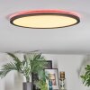 Zuren Plafondlamp, Paneel LED Zwart, 1-licht, Kleurwisselaar