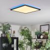 Zuren Plafondlamp, Paneel LED Zwart, 1-licht, Kleurwisselaar
