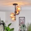 Koyoto Plafondlamp, Kogellampje 31 cm Amber, Duidelijk, Rookkleurig, 4-lichts