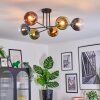 Koyoto Plafondlamp, Kogellampje 78 cm Blauw, Goud, Groen, Duidelijk, Koperkleurig, 6-lichts