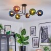 Gastor Plafondlamp, Kogellampje 80 cm Blauw, Chroom, Groen, Koperkleurig, Rookkleurig, 6-lichts