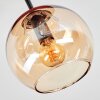 Koyoto Plafondlamp, Kogellampje Amber, 3-lichts