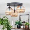 Koyoto Plafondlamp, Kogellampje Amber, 3-lichts