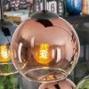 Koyoto Hanglamp, Kogellampje, Hanglamp Blauw, Groen, Duidelijk, Koperkleurig, 6-lichts