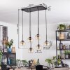 Koyoto Hanglamp, Kogellampje, Hanglamp Amber, Duidelijk, 6-lichts