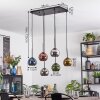 Koyoto Hanglamp, Kogellampje, Hanglamp Blauw, Chroom, Goud, Koperkleurig, Rookkleurig, 6-lichts Koyoto Hanglamp, Kogellampje, Hanglamp Blauw, Chroom, Goud, Koperkleurig, Rookkleurig, 6-lichts