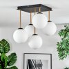 Gastor Plafondlamp, Kogellampje Goud, Zwart, 5-lichts