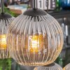 Ripoll Hanglamp, Kogellampje, Hanglamp Duidelijk, Rookkleurig, 6-lichts