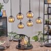 Koyoto Hanglamp, Kogellampje, Hanglamp Amber, 6-lichts
