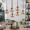 Koyoto Hanglamp, Kogellampje, Hanglamp Amber, 6-lichts