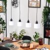 Bassagoda Hanglamp, Hanglamp Natuurlijke kleuren, Zwart, 4-lichts