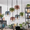 Lauden Hanglamp, Hanglamp Blauw, Groen, Duidelijk, Koperkleurig, 6-lichts Lauden Hanglamp, Hanglamp Blauw, Groen, Duidelijk, Koperkleurig, 6-lichts